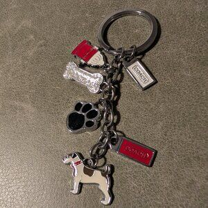 Coach Dog Charm Keychain/Bag Charm